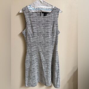 Elegant Gray Sleeveless Dress